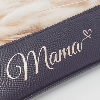 Kleine Kosmetiktasche Mäppchen Etui mit Aufdruck Mama